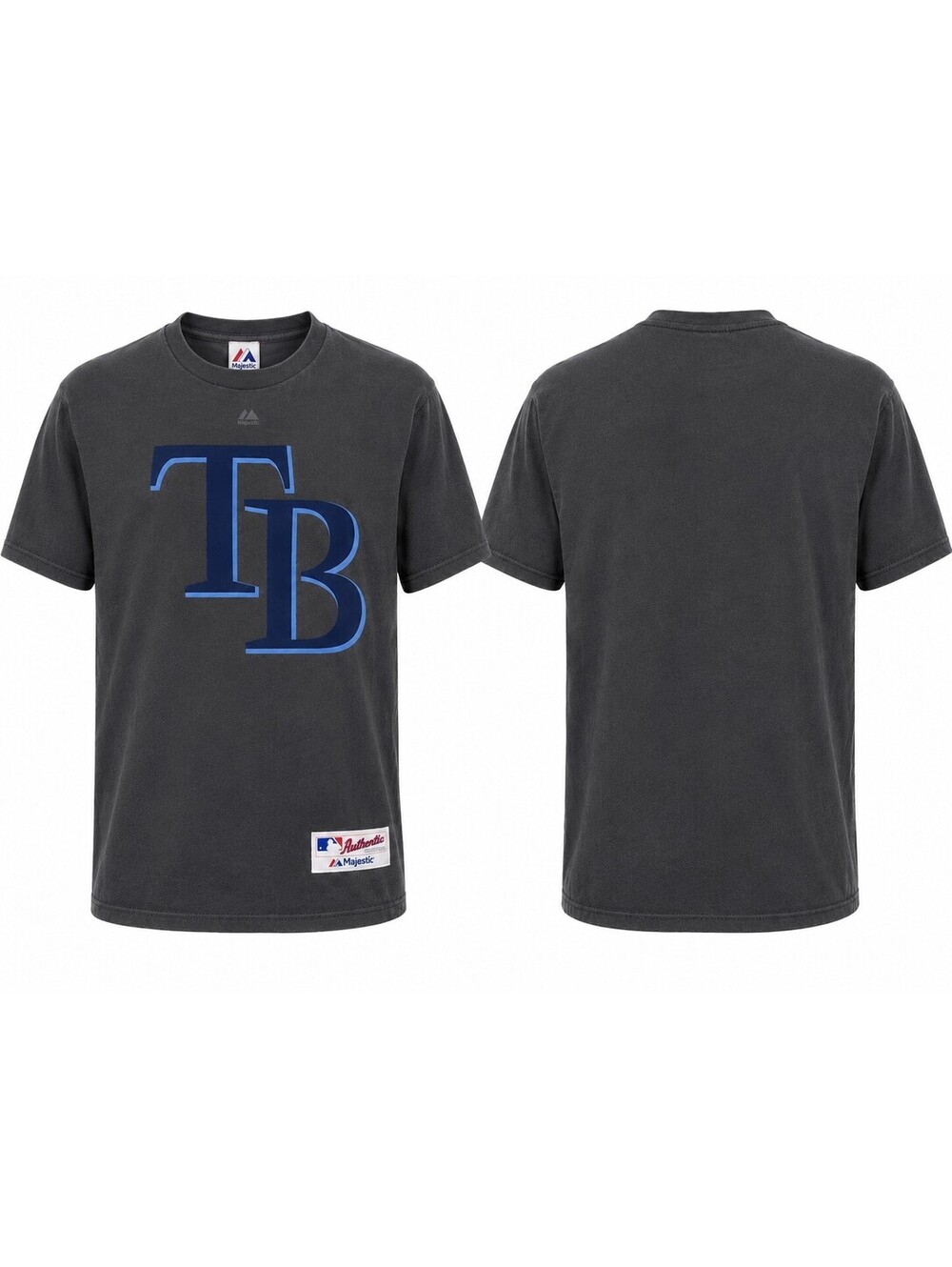 Tampa Bay Rays Large Majestic T Shirt Authentic MLB Rays Shirt ⚾️